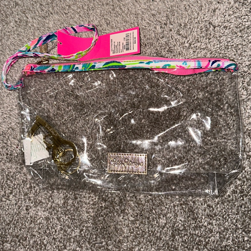 Lily Pulitzer Clear Cosmetic Bag